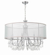 Crystorama Crystorama 5628 Hampton 8 Light Drum Shade Chandelier CRY-5628