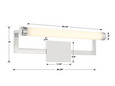 Crystorama Crystorama CLT-7201 Clinton Integrated LED Bathroom Vanity CRY-CLT-7201