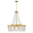 Crystorama Crystorama FIO-A9104 Fiona 4 Light Chandelier with Clear Beads CRY-FIO-A9104