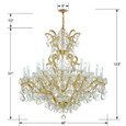 Crystorama Crystorama 4424 Maria Theresa 25 Light Chandelier CRY-4424