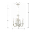 Crystorama Crystorama 5124 Paris Market 4 Light Mini Chandelier CRY-5124