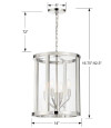 Crystorama Crystorama DEV-B8004 Libby Langdon for Crystorama Devon 4 Light Mini Chandelier CRY-DEV-B8004