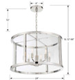 Crystorama Crystorama DEV-B8066 Libby Langdon for Crystorama Devon 6 Light Chandelier CRY-DEV-B8066