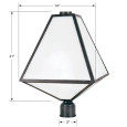 Crystorama GLA-9709 Brian Patrick Flynn for Crystorama Glacier 3 Light Outdoor Post