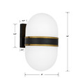 Crystorama CAP-8501 Brian Patrick Flynn for Crystorama Capsule 1 Light Outdoor Sconce