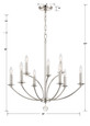 Crystorama Crystorama MIL-8009 Mila 9 Light Chandelier CRY-MIL-8009
