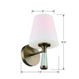 Crystorama Crystorama RAM-A3401 Ramsey 1 Light Sconce CRY-RAM-A3401