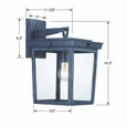 Crystorama BEL-A8062 Belmont 1 Light Outdoor Sconce