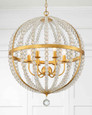 Crystorama Crystorama ROX-A9006 Roxy 6 Light Chandelier CRY-ROX-A9006