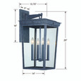 Crystorama BEL-A8064 Belmont 4 Light Outdoor Sconce