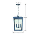 Crystorama Crystorama BEL-A8065 Belmont 3 Light Outdoor Pendant CRY-BEL-A8065