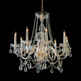 Crystorama 1128 Traditional Crystal 8-Light Chandelier