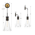 Crystorama Crystorama QUN-1501 Quinn 1 Light Sconce CRY-QUN-1501