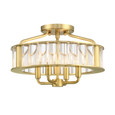 Crystorama FAR-6000 Libby Langdon for Crystorama Farris 4 Light Semi Flush Mount