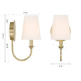 Crystorama PAY-921 Payton 1 Light Sconce