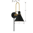 Crystorama MED-B5501 Medford 1 Light Sconce