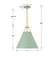 Crystorama XAV-B8305 Xavier 3 Light Pendant