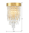 Crystorama WIN-212 Winfield 2 Light Sconce