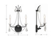 Crystorama KAR-90902 Karrington 2 Light Sconce