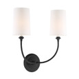 Crystorama 2242 Libby Langdon for Crystorama Sylvan 2 Light Sconce