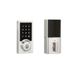 Kwikset 815SCEHFL-CP915CNT San Clemente Handleset with Halifax Interior Trim with Contemporary Smartcode Touchscreen Electronic Deadbolt SmartKey with RCAL Latch and RCS Strike