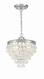 Crystorama 130 Calypso 3 Light Crystal Teardrop Mini Chandelier