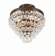 Crystorama 131 Calypso 1 Light Crystal Teardrop Semi Flush Mount