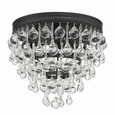 Crystorama 135 Calypso 3 Light Crystal Teardrop Flush Mount