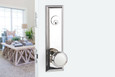 Wilshire 5-1/2" C-to-C Keyed Sideplate with Norwich Knob in Polished Nickel - Lifetime Finish