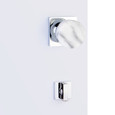 Emtek 8583 Square Thumbturn Privacy Bolt - Double Rosettes with Indicator - Use with Brass Passage Set
