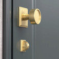 Emtek 8383 Wilshire Thumbturn Privacy Bolt - Double Rosettes with Indicator - Use with Brass Passage Set