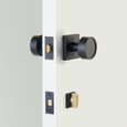 Emtek 8581 Square Thumbturn Privacy Bolt - Single Rosette - Use with Brass Passage Set