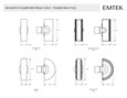 Emtek 8481 Watford Thumbturn Privacy Bolt - Single Rosette - Use with Brass Passage Set