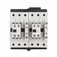 Eaton XTCR065D11AD XT IEC contactor, 65A, Top-mounted, 120 Vdc, 1NO-1NC, 65A, Frame D, 55 mm, 5, 15/ 20, 25, 50, 60 hp (1/3PH @115, 230/200, 230, 460, 575 V), Three-pole, Reversing, XT IEC series, Screw terminals, Full voltage reversing contactor