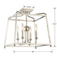 Crystorama 2243 Libby Langdon for Crystorama Sylvan 4-Light Semi-Flush Mount