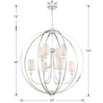 Crystorama 2246 Libby Langdon for Crystorama Sylvan 8 Light Chandelier