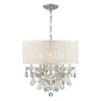 Crystorama 4415 Brentwood 6-Light Drum Shade Chandelier
