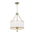 Crystorama 513 Broche 3 Light Mini Chandelier