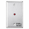 Alarm Controls RP-28 Series - Single Remote Station Wall Plate with Red LED