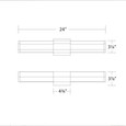 WAC Lighting Remi 24in LED Bathroom Vanity and Wall Light 3CCT
