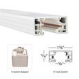 WAC Lighting H Track 18in Extension For Line Voltage H-Track Head
