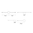 WAC Lighting Three LED Puck Lights with 2-Double and 1-Single 6in Lead Wire and 6ft Power Cord with Roll Switch