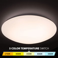 WAC Lighting 16.5" Glo LED 5-CCT Energy Star Flush Mount FM-216