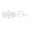 WAC Lighting 9.5" Endurance Louvered LED Brick Light