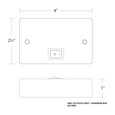 WAC Lighting Hardwired Box with On/Off Switch for Line Voltage Puck Light