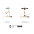 WAC Lighting 5.9" Disc LED Energy Star Flush Mount and Retrofit Kit FM-304
