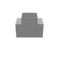 Milbank 1010GT-NP Wireway Tee Type 1 10x10 Screw Cover No Paint Steel