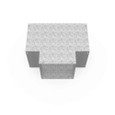 Milbank 1010GT-NP Wireway Tee Type 1 10x10 Screw Cover No Paint Steel