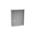 Milbank 12164-HC3R 16x4X12 Hinge Cover Type 3R UL Labeled Steel Knockouts ANSI 61 Gray Formed Hinges Padlocking Flip Latch Emboss Mounting Holes In Back