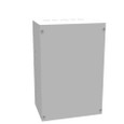 Milbank 12188-SC1 18x8x12 Screw Cover Type 1 UL Listed Steel Knockouts ANSI 61 Gray Cover With Teardrop Slots Mounting Holes In Back